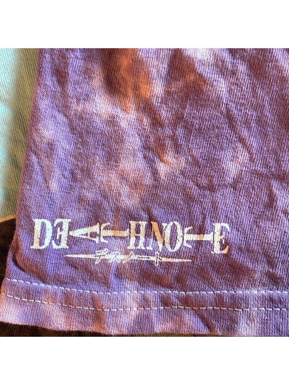 Death note L tshirt in purple tie dye